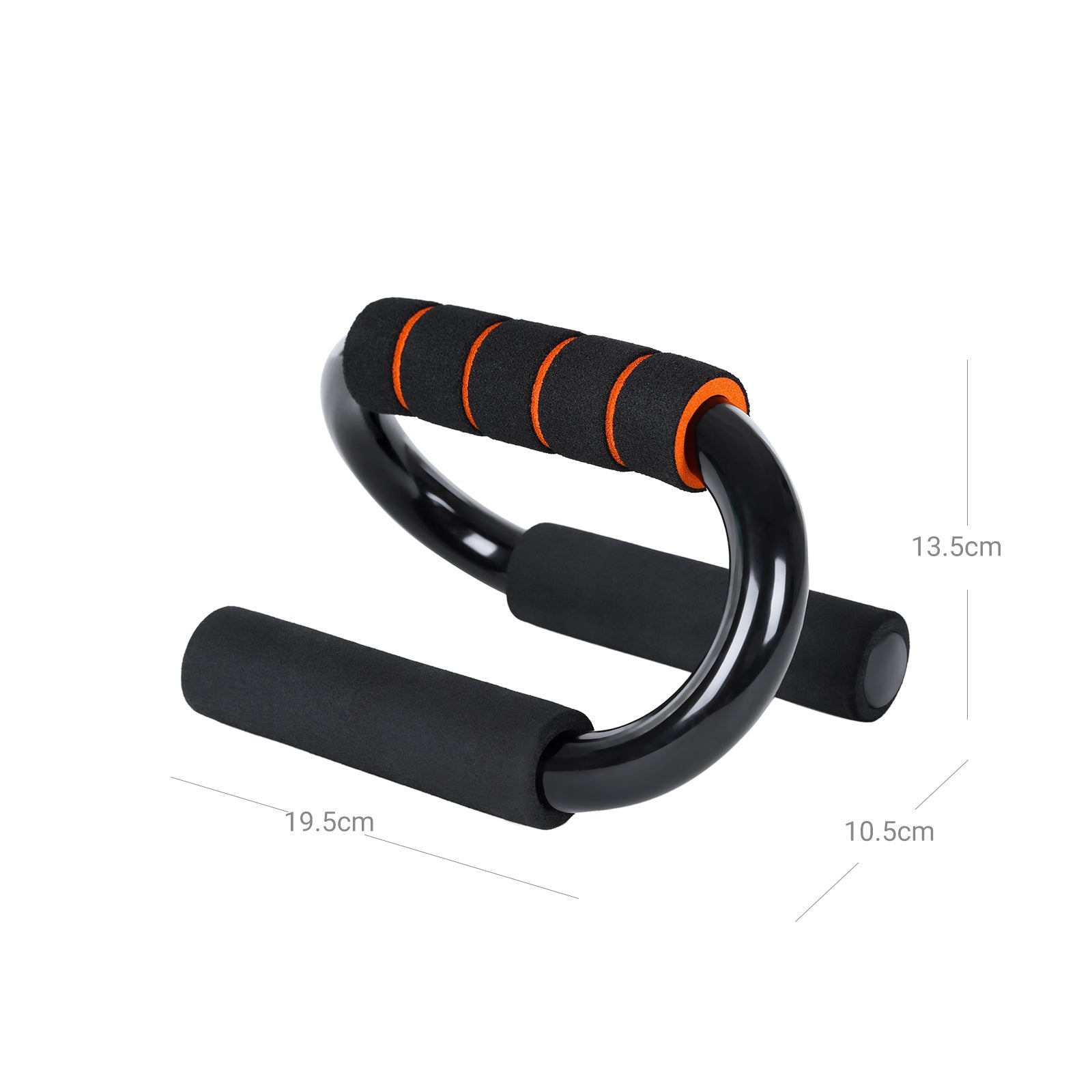 Pushup Stands – Foam – Black – Non-Slip Grip Handles