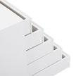 Jewellery Box – Faux Leather – White – Extra Large 10-Layer Storage with Drawer