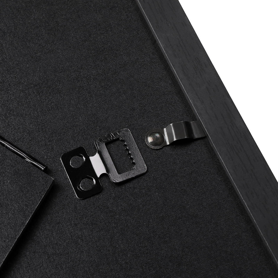 Picture Frame Set – Rigid Plastic – Black – 10 Pieces in Various Sizes