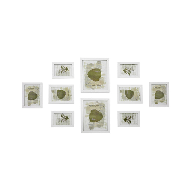Picture Frame Set – Rigid Plastic – Black – 10 Pieces in Various Sizes