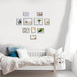 Picture Frame Set – Rigid Plastic – Black – 10 Pieces in Various Sizes