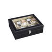 Watch Box – Glass – Multiple Colors – Lockable 10-Slot Display Case