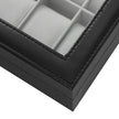 Watch Box – Glass – Multiple Colors – Lockable 10-Slot Display Case