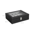 Watch Box – Glass – Multiple Colors – Lockable 10-Slot Display Case