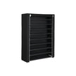 10-Tier Shoe Rack – Steel – Black – Free Standing Storage Organizer for Up to 54 Pairs