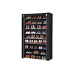 10-Tier Shoe Rack – Steel – Black – Free Standing Storage Organizer for Up to 54 Pairs