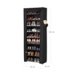 Shoe Rack – Fabric and Metal – Black – 10 Tiers for 27 Pairs of Shoes