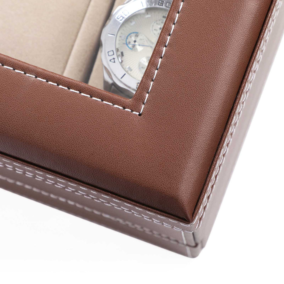 Watch Holder Case – Wood – Black – For 10 Watches