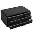 Cosmetic Makeup Storage Organiser – Plastic – Black – 4 Drawers with 11 Compartments