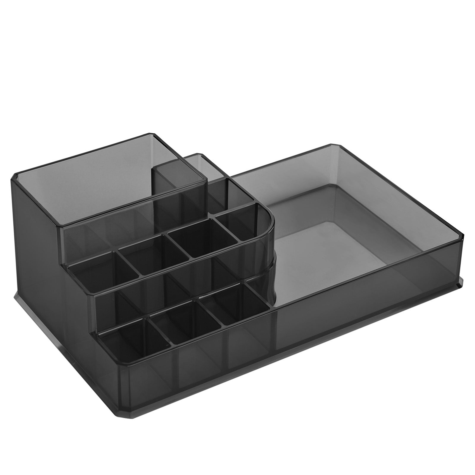 Cosmetic Makeup Storage Organiser – Plastic – Black – 4 Drawers with 11 Compartments