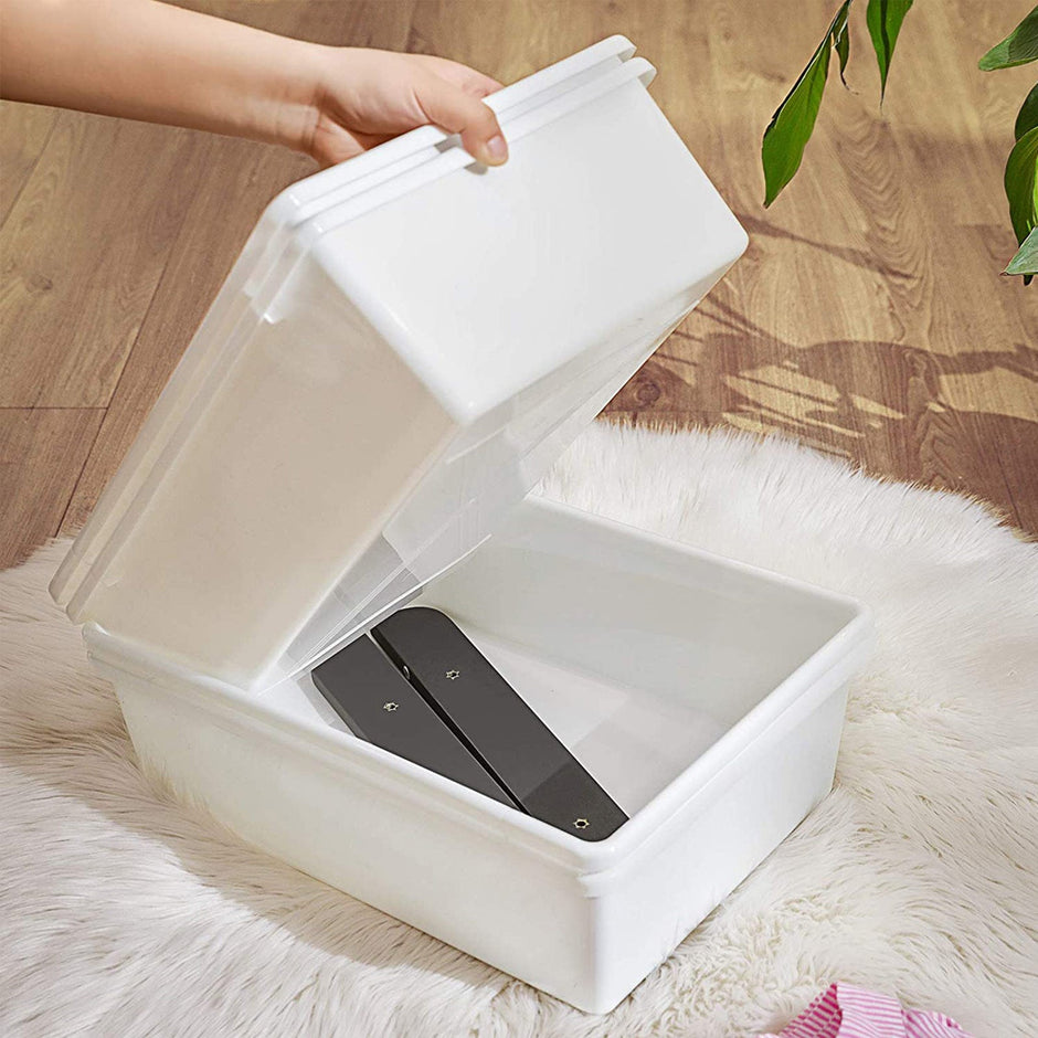 Toy Organizer – Density Board – White – 12 Removable Container Boxes