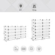 Interlocking Storage Unit – Wood – White – 12 Cube Design for Versatile Organization