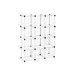 Bookcase – Interlocking Plastic – White – 12 Cubes Storage Unit with Easy Assembly