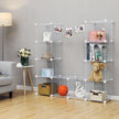 Storage Cube Unit – Metal Wire Mesh – Black – Interlocking Design with Large Capacity