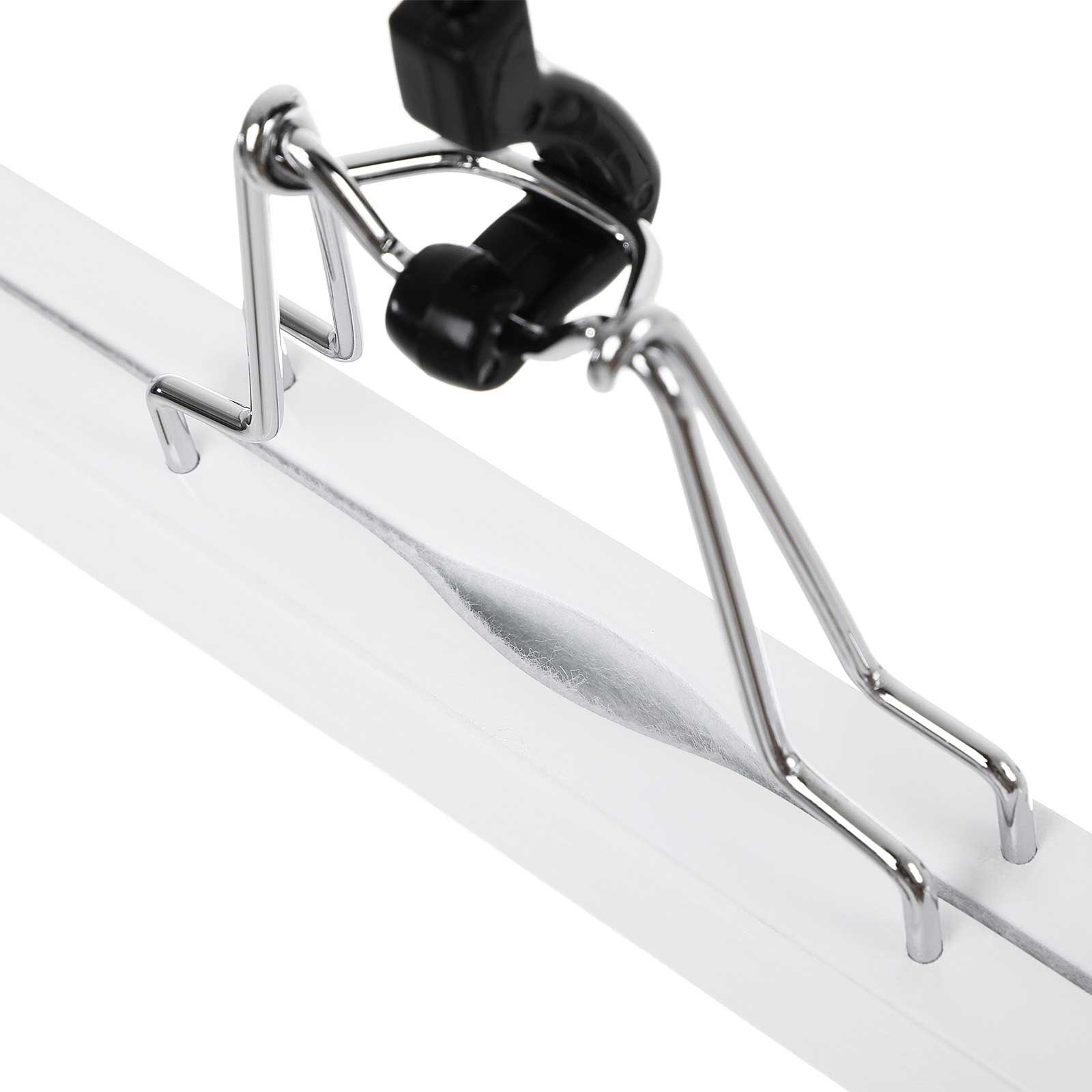 Wood Skirt Hangers – Wood – Dark Walnut – Non-Slip with Full-Width Clamp and Lock, Pack of 12