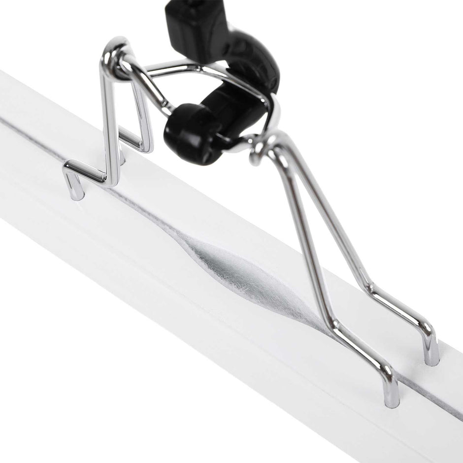 Wood Skirt Hangers – Wood – Dark Walnut – Non-Slip with Full-Width Clamp and Lock, Pack of 12