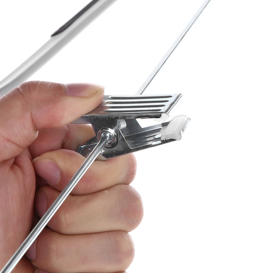 Trousers Hangers – Premium Quality Plastic – Grey – Non-slip Clips, Heavy Duty, Space-saving with 360° Swivel Hook