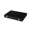Jewellery Box – Wood – Black – 12 Slots for Rings Display