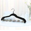 Velvet Trouser Hangers – Velvet – Grey – Non-Slip with Bar and Clips, 360 Rotating Hook