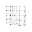 Shoe Rack – Plastic – Translucent White – Modular Interlocking 16-Cube Storage Unit