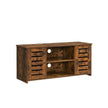 TV Cabinet – Engineered Wood – Rustic Brown – Adjustable Shelves with Cable Management
