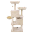 Cat Tree – Plush and Sisal – Smoky Grey – Multi-Level with Condos and Scratching Posts
