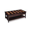 Coffee Table – Solid Wood – Rustic – 2 Drawers with Storage Shelf
