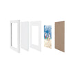 Picture Frame Set – Glass Front and MDF – White – A4 and 5x7 Inch Sizes
