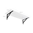 Floating Shelves – MDF – Gloss White – Set of 2 with Max. Load Capacity 15kg
