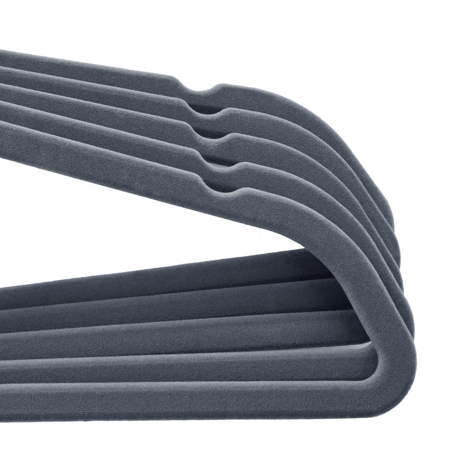 Velvet Hangers – Velvet – Black – Ultra Thin Space Saving with Tie Organizer and 360 Degree Swivel Hook