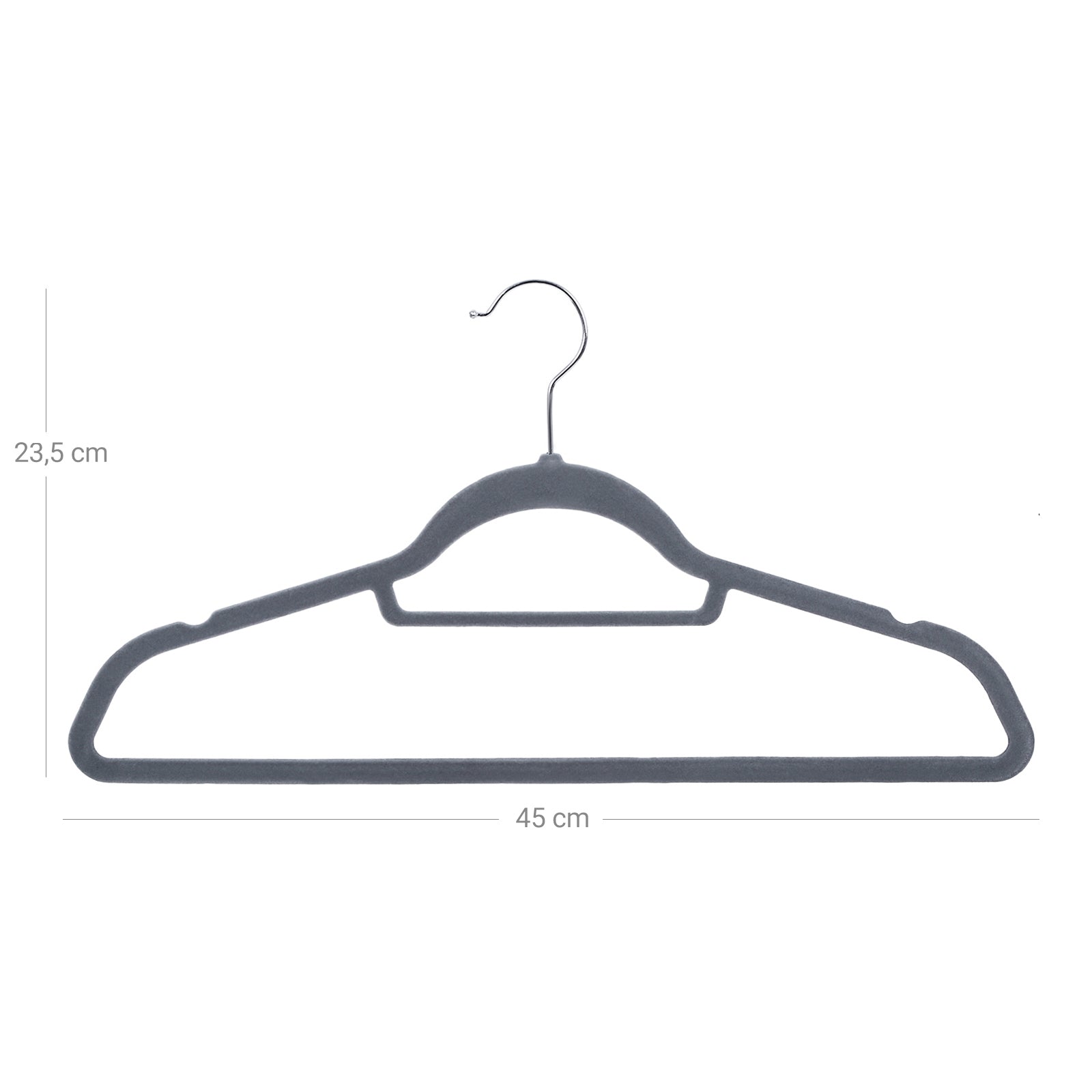 Velvet Hangers – Velvet – Black – Ultra Thin Space Saving with Tie Organizer and 360 Degree Swivel Hook