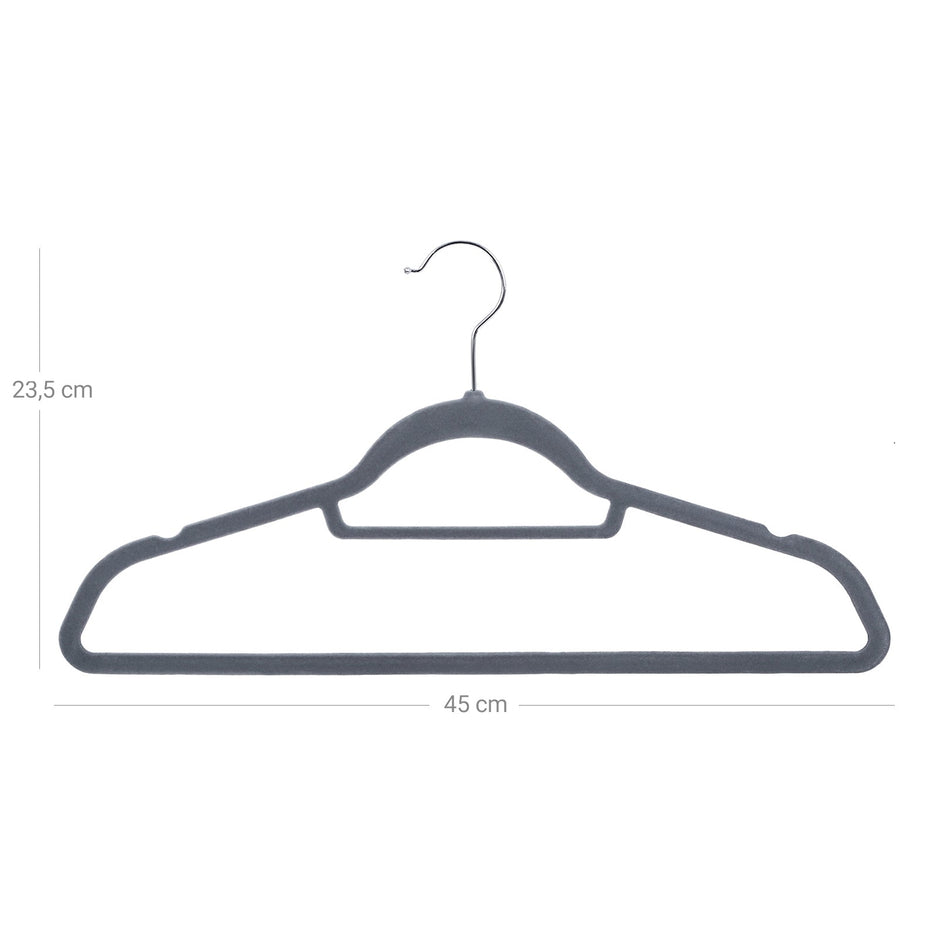 Velvet Hangers – Velvet – Black – Ultra Thin Space Saving with Tie Organizer and 360 Degree Swivel Hook