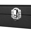 Jewellery Box – Velvet – Black – 24 Compartments with Glass Lid