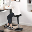 Ergonomic Wobble Stool – Metal – Black – 360° Swivel, Adjustable Height 60-85 cm, No Assembly Required