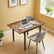 Folding Dining Table – Natural Oak and Cloud White – Drop Leaf Extendable for Small Spaces – Seats 2-4 People
