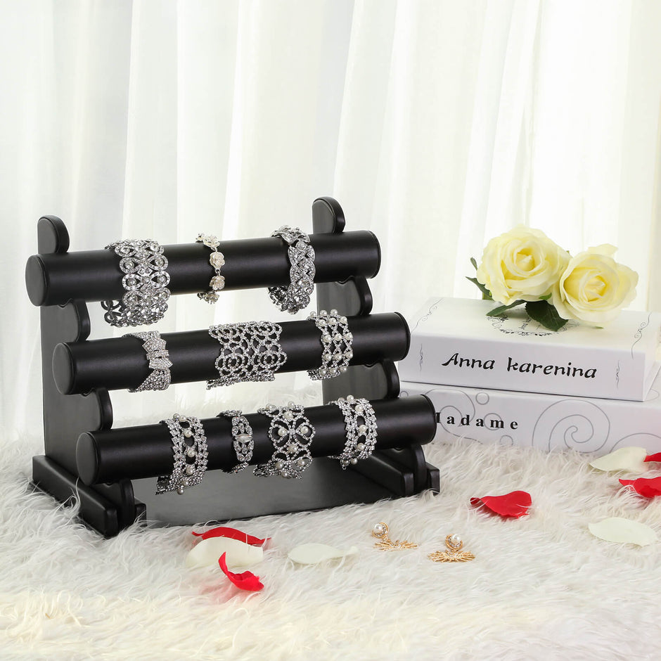 Jewellery Stand – Metal – Black – Multi-Functional Holder for Earrings, Necklaces, and Bracelets