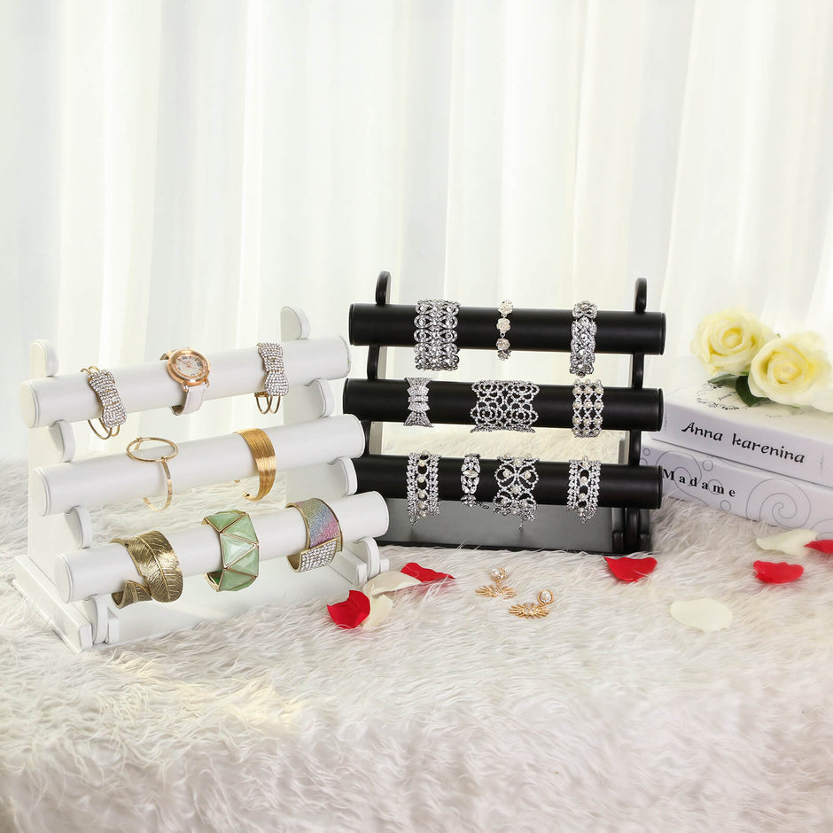 Jewellery Stand – Metal – Black – Multi-Functional Holder for Earrings, Necklaces, and Bracelets