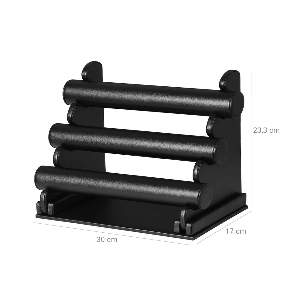 Jewellery Stand – Metal – Black – Multi-Functional Holder for Earrings, Necklaces, and Bracelets
