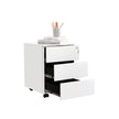 Mobile File Cabinet – Metal – Matte Black – Lockable, 3 Drawers, Pre-Assembled