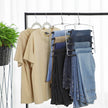Pants Hangers – Metal – Black – Space-Saving Set of 3 with Non-Slip Padding and Swing Bars for Versatile Storage