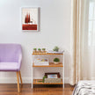 3-Tier Storage Shelf – Bamboo – Natural – Multifunctional Design for Hallway, Bathroom, Kitchen, Living Room