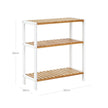 3-Tier Storage Shelf – Bamboo – Natural – Multifunctional Design for Hallway, Bathroom, Kitchen, Living Room