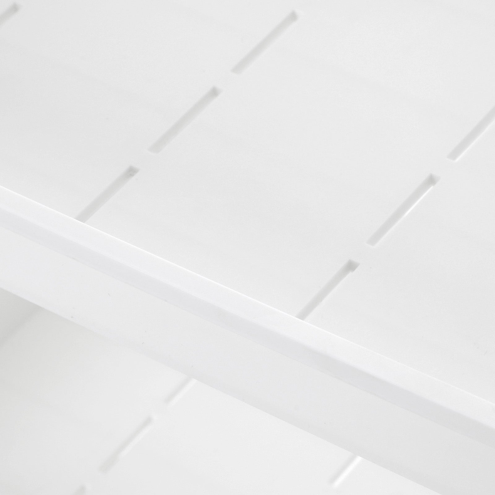 3-Tier Rolling Cart – Plastic – White – with Castors for Kitchen and Bathroom Organization