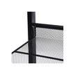 3 Tier Shoe Rack – Metal Mesh – Black – Stackable Design for 9 Pairs of Shoes
