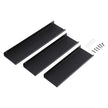 Floating Wall Shelves Set – Metal – Black – Industrial Style with Mounting Hardware