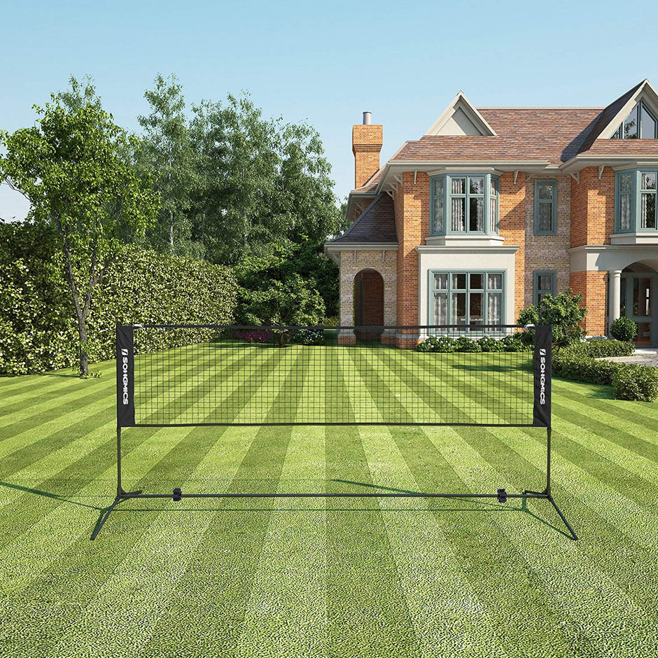 Portable Tennis and Badminton Net – Durable Material – Adjustable Height – 3 m Length with Stand