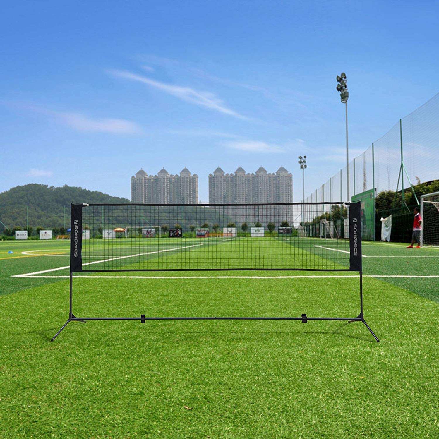 Portable Tennis and Badminton Net – Durable Material – Adjustable Height – 3 m Length with Stand