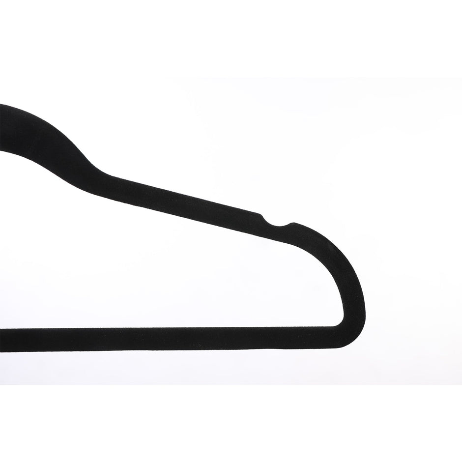 Velvet Hangers Set – Velvet – Black – 30 Thin and Durable Hangers with 360° Swivel Hooks