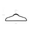 Velvet Hangers Set – Velvet – Black – 30 Thin and Durable Hangers with 360° Swivel Hooks