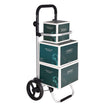 Shopping Trolley – Solid – Grey – 35L Capacity with Insulated Cooling Bag and Detachable Backpack